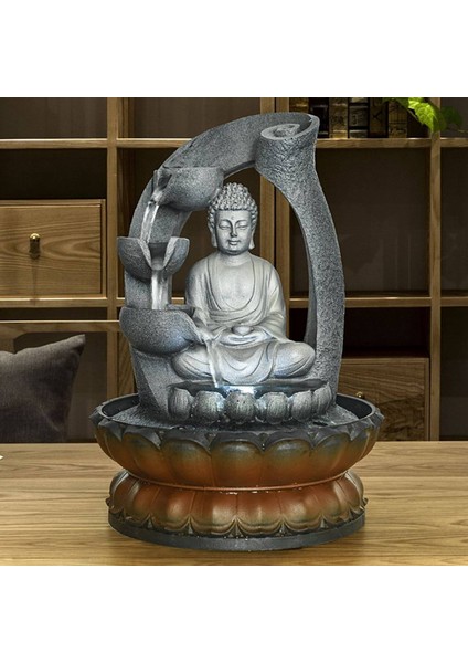 Buda Masa Üstü Şelale Çeşmesi Meditasyon Rahatlatıcı Masa Üstü Çeşme Dekorasyonu Ev Ab Tak Için (Yurt Dışından)