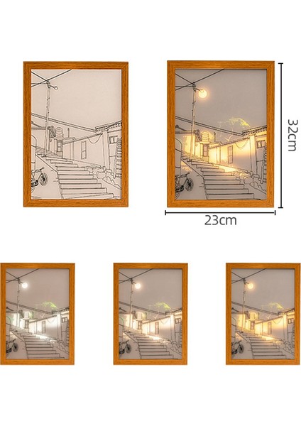 LED Boyama Işık Gece Lambası Sanat Masa Gece Lambası Oturma Odası Yatak Odası Için Dekoratif Duvar Işıkları GIFTS-32X23CM (Yurt Dışından)