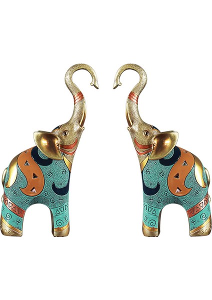 Fil Heykeli Süslemeleri Ev Fil Figürleri Heykelleri Ev Dekor Feng Shui Fil Figürleri (Yurt Dışından)