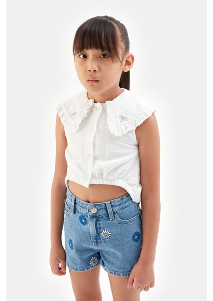 Kız Çocuk Beyaz Bluz 23SS1TJ4612 fiyatları