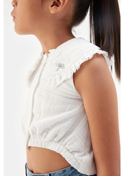 Kız Çocuk Beyaz Bluz 23SS1TJ4612 modelleri