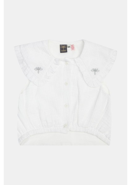 Kız Çocuk Beyaz Bluz 23SS1TJ4612 indirimleri