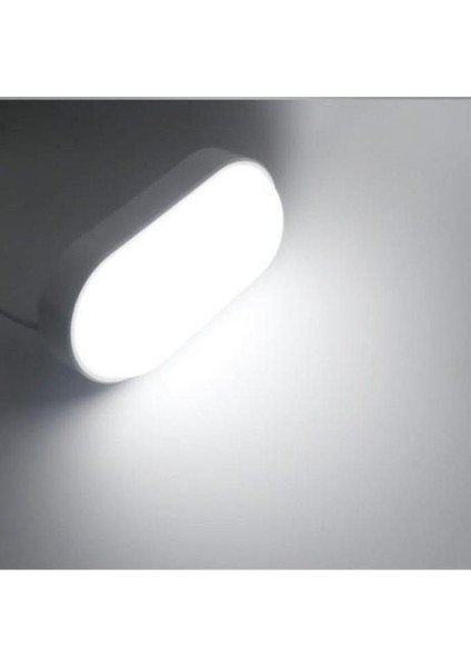 Horoz Aydos 20W Oval Beyaz LED Nem Su Geçirmez Banyo Bahçe Modern Tavan Lambası Beyaz Işık Modern Tavan Lambası