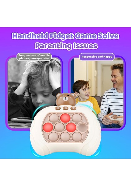 Pop Up It Oyun Oyuncak, 2023 Yetişkinler ve Çocuklar Için Yükseltilmiş Pop Işık Oyunu Fidget Seyahat Oyunları, Pop Fidget It Oyuncaklar Kızlar ve Erkekler Için Işıklarla Hızlı Top (Yurt Dışından)