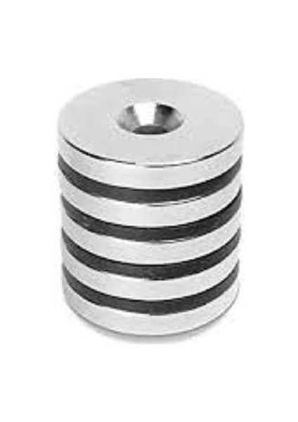 Neodyum Mıknatıs 40MM x 10-5mm x 5mm Havşa Delikli Güçlü Magnet fiyatları
