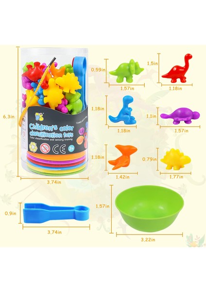 Sayma Dinozor Oyuncakları Sıralama Kaseleriyle Eşleştirme Oyunları Matematik Için Okul Öncesi Öğrenme Aktiviteleri Renk Sıralama Eğitici Duyusal Montessori Stem 3+ Yaş Çocuklar Içi (Yurt Dışından) fiyatları