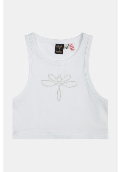 Kız Çocuk Beyaz Tshirt 23SS2TJ4539