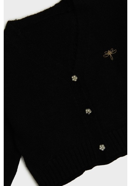 Bg Store Kız Çocuk Siyah Hırka 23FW0TJ4717 modelleri