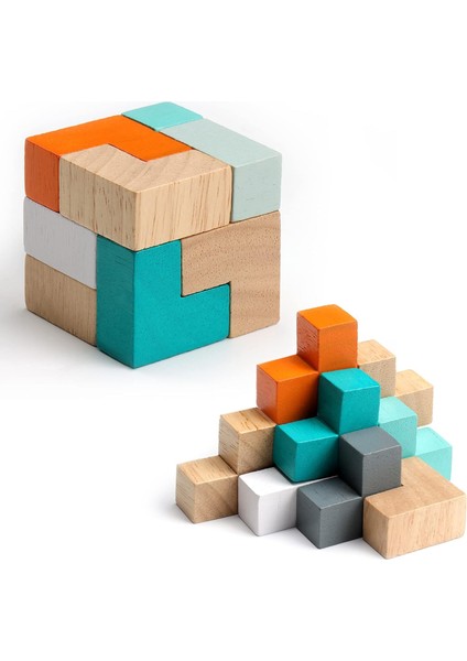 Ahşap Mini Oyuncak,montessori Ahşap Oyuncak,ahşap Bloklar,ahşap Cubo Oyuncaklar,3d Yapı Taşları,3d Puzzle Cube,çocuklar Için Rubick Küpü,rubix,rubics,rubik Oyuncaklar,duyusal Oyunc (Yurt Dışından)