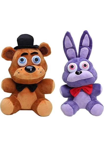 Beş Gece Peluş Oyuncaklar Peluş Şekil Oyuncak Setleri, Beş Gece Oyun Hayranları Için Hediyeler 7 Inç Peluş Oyuncak - Doldurulmuş Oyuncaklar Bebekler - Çocuklara Hediyeler Bonnie Fo (Yurt Dışından)