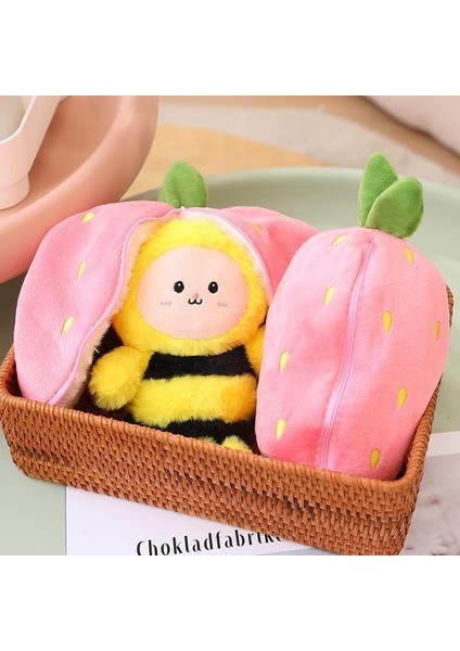Arı Peluş Oyuncak, 11.8" Arı Doldurulmuş Hayvan, Çilek Doldurulmuş Arı Peluşa Dönüşür, Yumuşak Peluş Bebek Doğum Günü Partisi, Noel, Çocuklar Için Sevgililer Günü Hediyesi Bebek ve (Yurt Dışından) fırsatları
