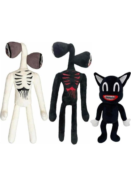 3 Pcs Siren Kafası Peluş Oyuncaklar Karikatür Köpek Karikatür Kedi Karikatür Tavşan Peluş Oyuncaklar Cadılar Bayramı Noel Korku Peluş Oyuncak Ev Partisi Hediyesi Için Doğum Günü He (Yurt Dışından)