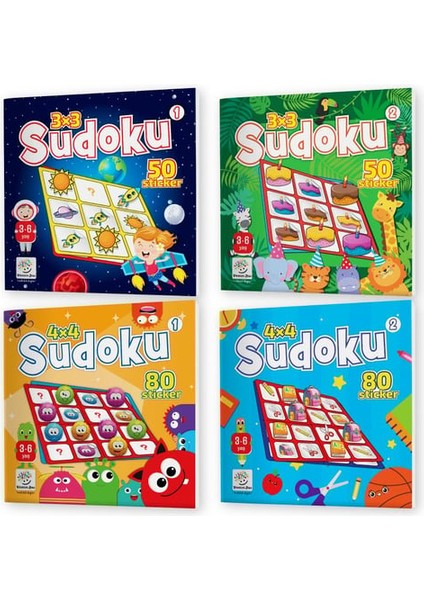 Yükselen Zeka Yayınları 3-6 Yaş Stickerlı Sudoku Seti