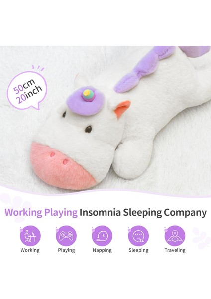 Tek Boynuzlu At Oyuncakları Peluş, 22 "yumuşak Tek Boynuzlu At Doldurulmuş Hayvanlar, Kızlar ve Erkekler Için Sevimli Tek Boynuzlu At Hediyeleri, Doğum Günü Noel Için Kawaii Tek Bo (Yurt Dışından)