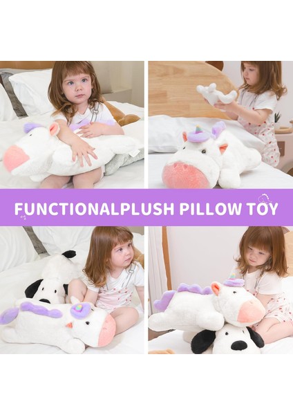 Tek Boynuzlu At Oyuncakları Peluş, 22 "yumuşak Tek Boynuzlu At Doldurulmuş Hayvanlar, Kızlar ve Erkekler Için Sevimli Tek Boynuzlu At Hediyeleri, Doğum Günü Noel Için Kawaii Tek Bo (Yurt Dışından)