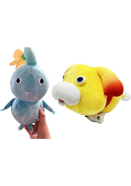 2023 Yeni Pikmin Peluş | 2 Adet Buz Pikmin ve Oatchi Peluş Oyuncak Oyun Hayranları Için Hediye | Çocuk Erkek ve Kız Çocukları Için Sevimli Doldurulmuş Hayvan Bebek (Yurt Dışından)