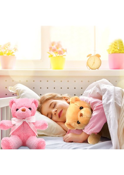 10 Parça Operasyon Noel Ayılar Yumuşak Peluş Oyuncak Doldurulmuş Hayvanlar Çocuklar Için Sevimli Ayılar Erkek Kız Doğum Günü Sevgililer Günü Bebek Duş Ayı Parti Favor (Parlak Renkl (Yurt Dışından)