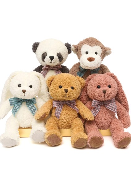 Paket Yumuşak Doldurulmuş Hayvanlar Peluş Sevimli Ayıcık/maymun/panda/tavşan Oyuncak Çocuklar Erkekler Kızlar Için, Doğum Günü/noel/sevgililer Günü Için Hediye Olarak 12,5 Inç (5 P (Yurt Dışından)
