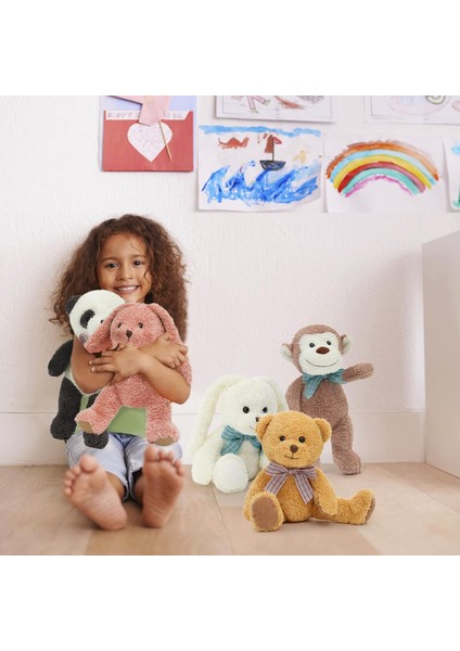 Paket Yumuşak Doldurulmuş Hayvanlar Peluş Sevimli Ayıcık/maymun/panda/tavşan Oyuncak Çocuklar Erkekler Kızlar Için, Doğum Günü/noel/sevgililer Günü Için Hediye Olarak 12,5 Inç (5 P (Yurt Dışından)