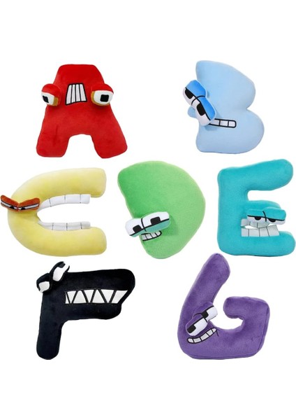 Alfabe Lore Doldurulmuş Hayvanlar Peluş Oyuncaklar Sevimli Uyku Yatak Kawaii Doldurulmuş Hayvanlar Peluşlar Yastık Çocuklar Için Bebek Oyuncakları Erkek Kız (7 Adet A -G) (Yurt Dışından)