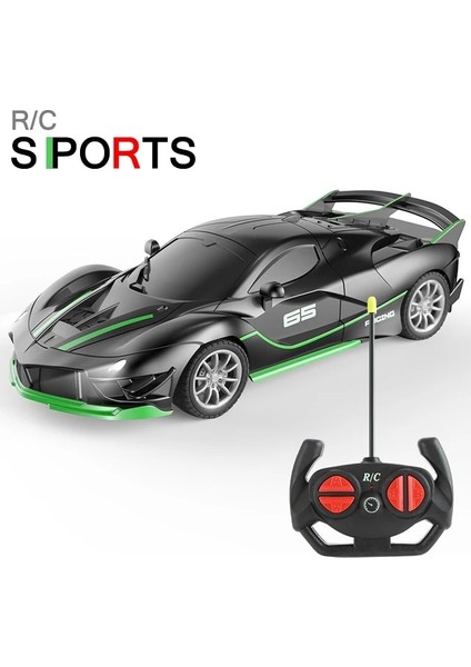1/18 Rc Araba LED Işık 2.4g Radyo Uzaktan Kumanda Spor Arabalar Çocuklar Için Yarış Yüksek Hızlı Sürücü Araç Drift Erkek Kız Oyuncakları (Yurt Dışından)