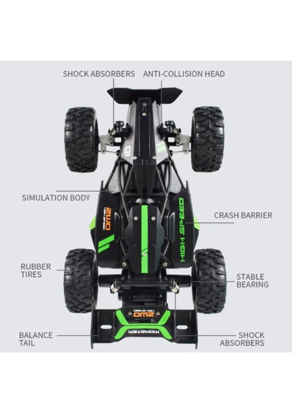 Rc Araba Drift 1:18 Yüksek Hızlı Araba Radyo Kontrol 15 Km/saat Off Road Uzaktan Kumanda Araba Kamyon Buggy Oyuncaklar Erkek Çocuklar Için Çocu... (Yurt Dışından)