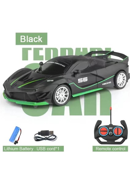 1:18 Rc Elektrikli Simülasyon Uzaktan Kumanda Araba Yarışı Oyuncak Yüksek Hızlı Spor Drift Elektrikli LED Işık Araç Modeli Çocuk Arabası (Yurt Dışından)