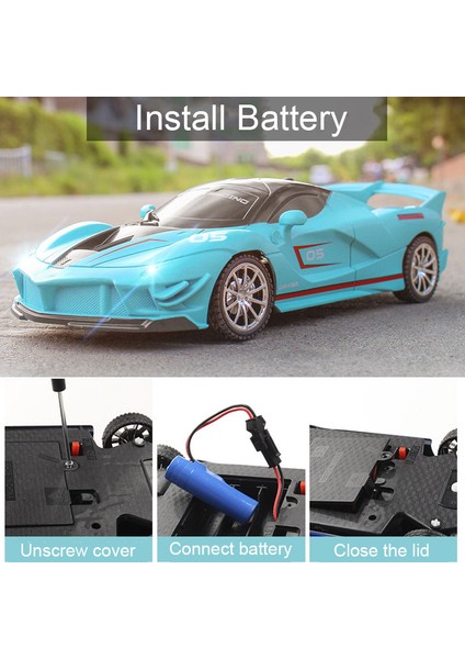 1:18 Rc Elektrikli Simülasyon Uzaktan Kumanda Araba Yarışı Oyuncak Yüksek Hızlı Spor Drift Elektrikli LED Işık Araç Modeli Çocuk Arabası (Yurt Dışından) fiyatları