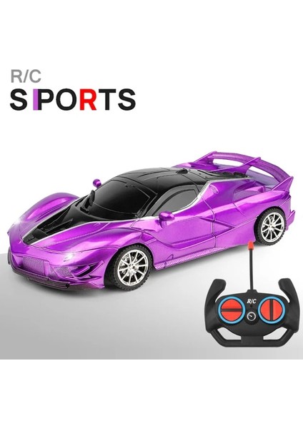 1/18 Rc Araba LED Işık 2.4g Radyo Uzaktan Kumanda Spor Arabalar Çocuklar Için Yarış Yüksek Hızlı Sürücü Araç Drift Erkek Kız Oyuncakları (Yurt Dışından)