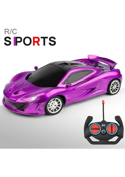 1/18 Rc Araba LED Işık 2.4g Radyo Uzaktan Kumanda Spor Arabalar Çocuklar Için Yarış Yüksek Hızlı Sürücü Araç Drift Erkek Kız Oyuncakları (Yurt Dışından)