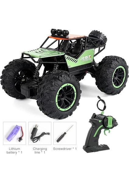 4WD Off Road Rc Araba Uzaktan Kumanda Cartoy Makinesi Radyo Kontrol Araba ile LED Işık 1:18 Çocuk Daytoy Boys Için (Yurt Dışından)