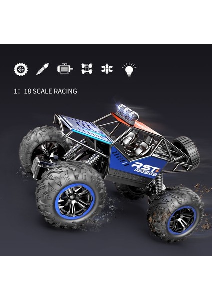 4WD Off Road Rc Araba Uzaktan Kumanda Cartoy Makinesi Radyo Kontrol Araba ile LED Işık 1:18 Çocuk Daytoy Boys Için (Yurt Dışından)