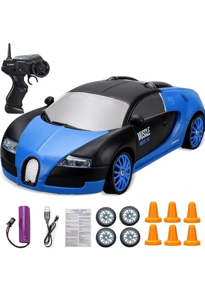 2.4g Drift Rc Araba 4WD Rc Drift Araba Oyuncak Uzaktan Kumanda Gtr Modeli AE86 Araç Araba Rc Araba Yarışı Oyuncak Çocuklar Için Noel Hediyeleri (Yurt Dışından)
