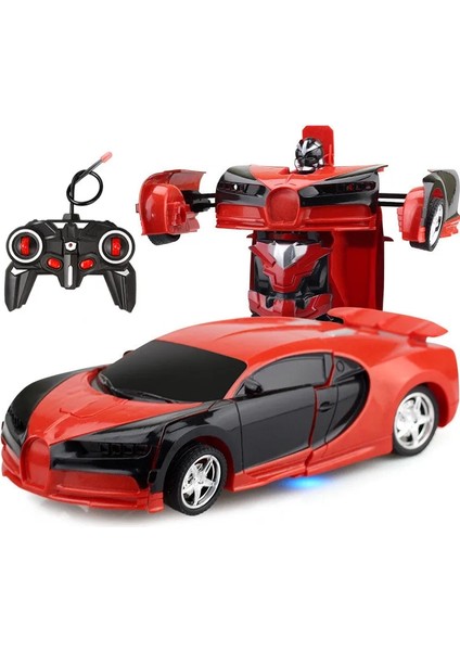 1:18 24 cm Rc Araba 2 In 1 Dönüşüm Robotlar Arabalar Spor Sürüş Araç Tek Anahtar Deformasyon Uzaktan Kumanda Araba Oyuncak Boys Için (Yurt Dışından)