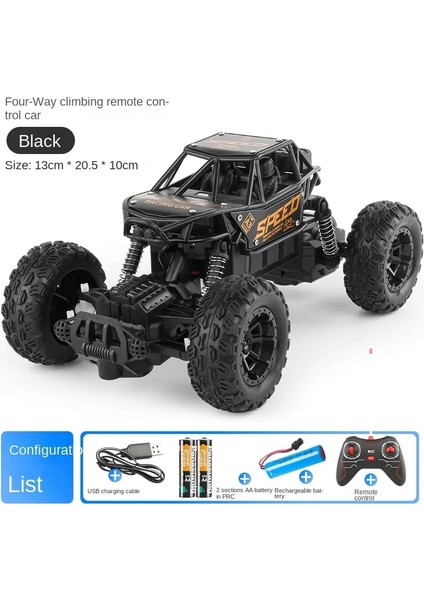 Alaşım Tırmanma Dağ Canavarı 4WD Uzaktan Kumandalı Araba Oyuncak Modeli 1:16 Off-Road Araç Kaya Tırmanma Araba Uzaktan Kumandalı Çocuk Için (Yurt Dışından)