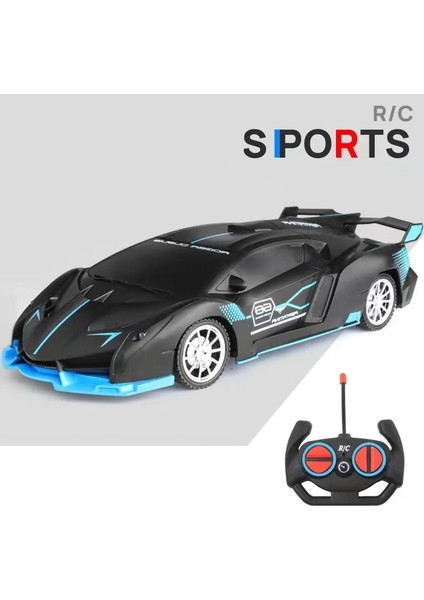 Rc Araba LED Işık 2.4g Radyo Uzaktan Kumanda Arabalar Spor Yüksek Hızlı Sürücü Araba Erkek Oyuncakları Çocuklar Için Noel Hediyesi (Yurt Dışından)