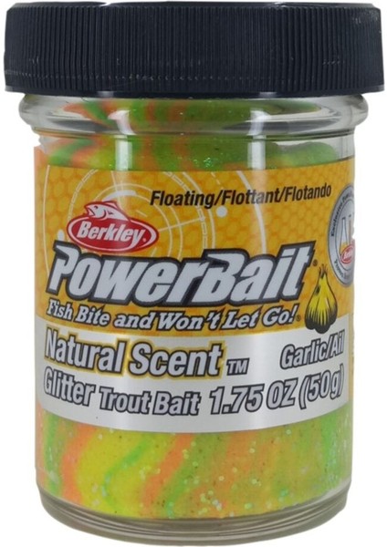 Powerbait Natural Scent Glitter Rainbow Garlic Sarımsaklı 50GR