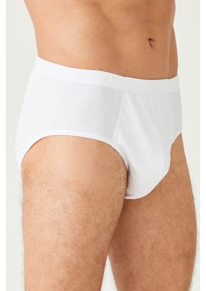 Erkek Pamuklu Klasi̇k Beyaz Sli̇p Külot 2'li - 423 -(500) fiyatları