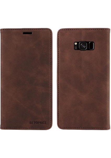 Samsung Galaxy S8 Artı Pu Deri Folio Cüzdan Manyetik Koruyucu Kılıf (Yurt Dışından)