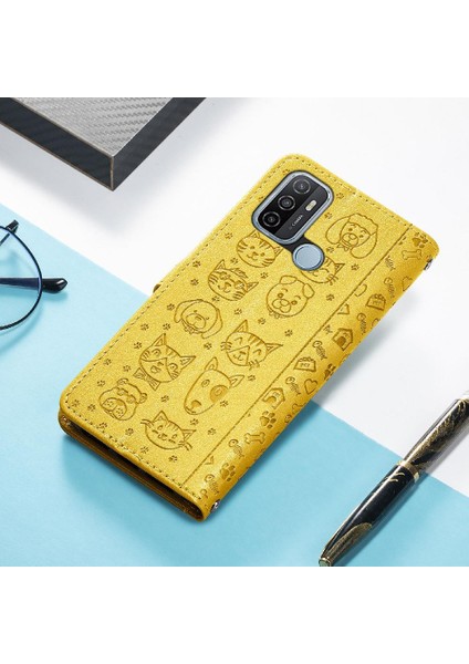 Oppo A53 2020 Için Kılıf Kısa Kayış Kapak Çevirin Kılıf Karikatür Hayvanlar (Yurt Dışından) indirimleri