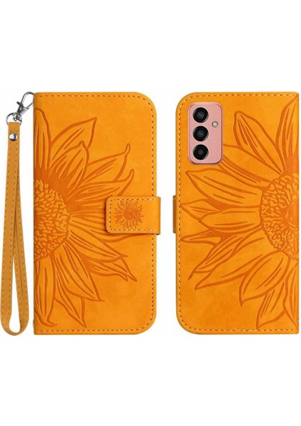 Samsung Galaxy M23 5g Lüks Pu Deri Kart Yuvaları Tutucu ile (Yurt Dışından)