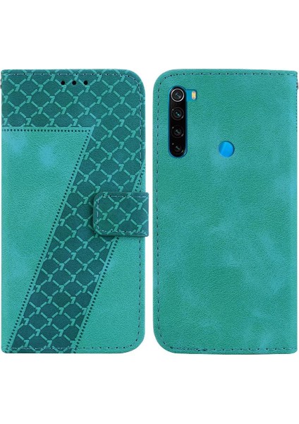 Telefon Kılıfı Için Xiaomi Redmi Not 8t Flip Folio Kapak Cüzdan Kart Yuvası Pu (Yurt Dışından)
