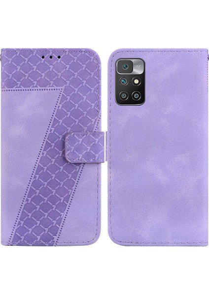 Telefon Kılıfı Için Xiaomi Redmi 10 4g/10 Başbakan Flip Folio Kapak Kart Yuvası Pu (Yurt Dışından)