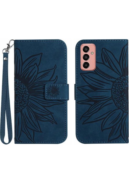 Samsung Galaxy M23 5g Lüks Pu Deri Kart Yuvaları Tutucu ile (Yurt Dışından)