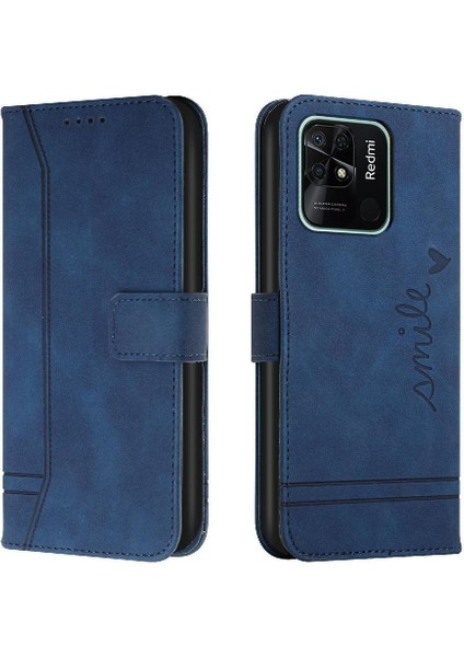 Telefon Kılıfı Için Xiaomi Redmi 10C El Kayışı Pu Deri Flip Folio Cüzdan (Yurt Dışından)