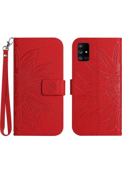 Kart Yuvaları Tutucu Lüks Pu Deri ile Samsung Galaxy A51 5g Için Kılıf (Yurt Dışından)