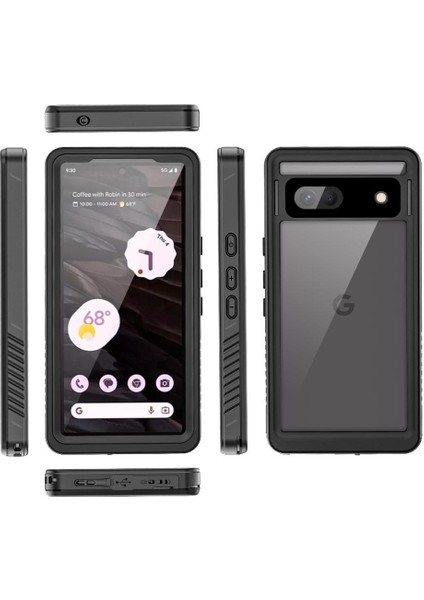 Google Pixel 7A 12FT Askeri Darbeye Dayanıklı Ekran Koruyucu IP68 Için Kılıf (Yurt Dışından)