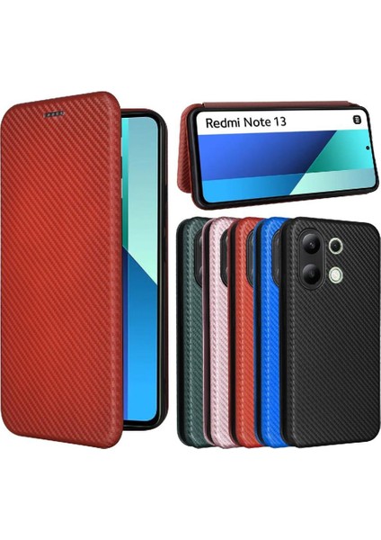 Xiaomi Redmi Için Not 13 4g Manyetik Karbon Fiber Kart Ekleme (Yurt Dışından)