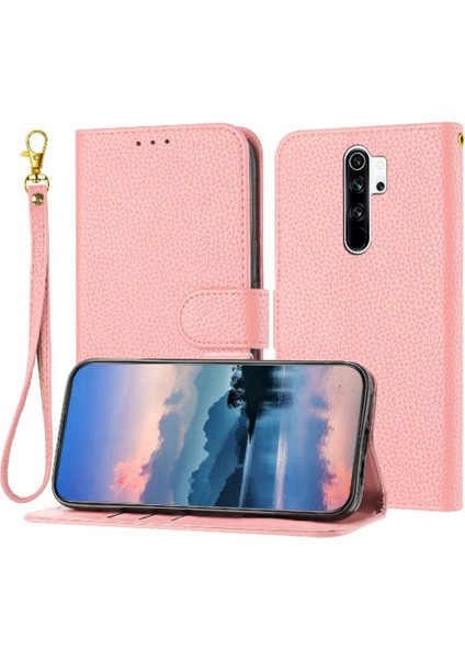 Telefon Kılıfı Için Xiaomi Redmi Not 8 Pro Kart Yuvaları Tutucu Litchi Desen Pu (Yurt Dışından)