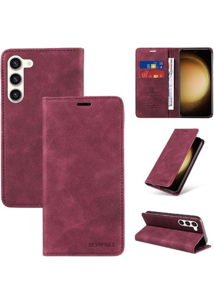 Samsung Galaxy S23 5g Koruyucu Pu Deri Manyetik Folio Cüzdan (Yurt Dışından)
